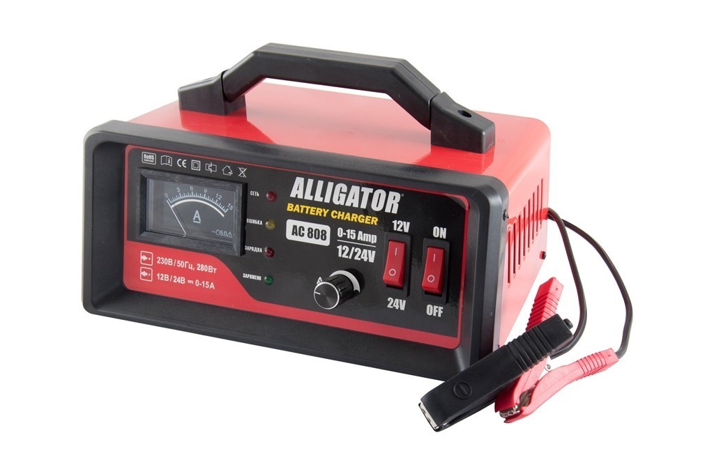 12/24В 15А AC808 ALLIGATOR 12/24В 15А AC808 ALLIGATOR